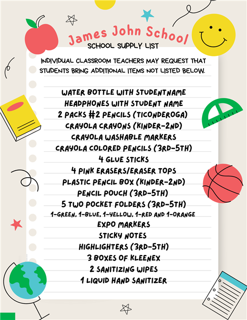 Supply list